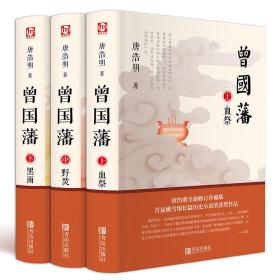 曾国藩 唐浩明著全套正版共三册曾文正公长篇历史小说血祭+黑雨+野焚传家书励志处世哲学官场人物传记文学书籍