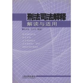 刑法司法解释解读与适用