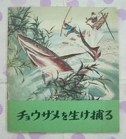 正版 名家经典获奖 彩色本老版连环画 智捕大鲟鱼 20开 杜炜