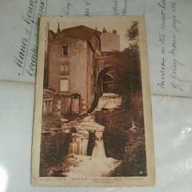 1926年5月16日法国实寄明信片封面为鲁瓦亚 瀑布