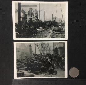 【照片珍藏】1932年上海一二八事变(淞沪抗战)19路军与日军巷战珍贵照片2张