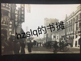 【照片珍藏】民国早期武汉汉口中山大道水塔及周边景象（可见商务印书馆汉口分馆、大中华旅社、交通旅馆、同丰金号、旭日朗月等）