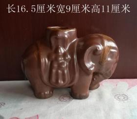 酱釉太平有象香炉