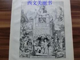 【现货】1888年木刻版画《赞美女性》（Das Lob des Weibes） 尺寸约40.8*27.5厘米（货号PM1）