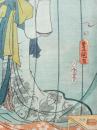 浮世绘原版画 初代歌川国贞 役者绘 展示下浮世绘至精之作