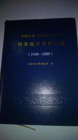 全国各省、自治区、直辖市历史统计资料汇编（1949--1989）书脊顶端有破损