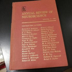 Annual Review of Neuroscience 神经科学年度回顾1989