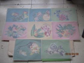 中国民间点色剪纸(PAPER——CUTS）8张