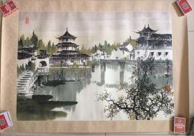 当代名家 许全群 精品山水 91×64cm，