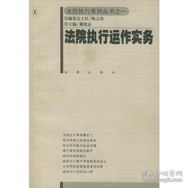 法院执行运作实务——法院执行系列丛书之一