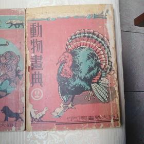 民国三十五年出版：动物画典  1.2册