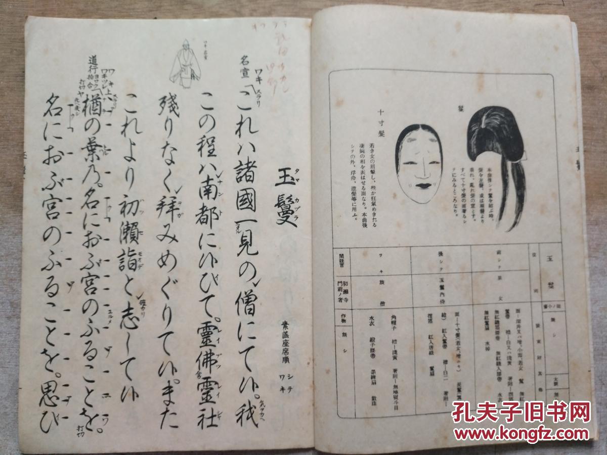 日文手写体 《玉鬘》一册全 该书字体漂亮 适合当字帖使用