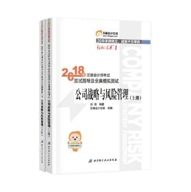 2018年注册会计师全国统一考试辅导用书轻松过关1 注册会计师考试应试指导及全真模拟测试上下册 公司战略与风险管理 田明 北京科学技术出版社 9787530495322