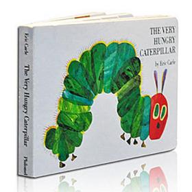 The Very Hungry Caterpillar  Board book 饥肠辘辘的毛毛虫 英文原版