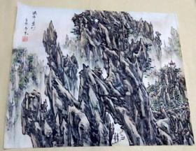 山水画[壬申冬末][盛鹤年老师国画]