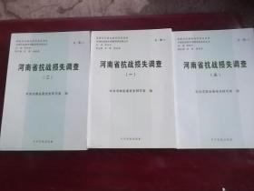 河南省抗战损失调查（全三卷）（中国抗战损失课题调研成果丛书）