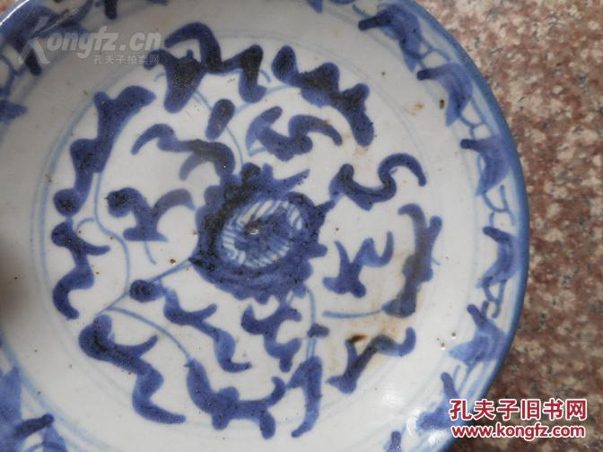 清代青花盘子