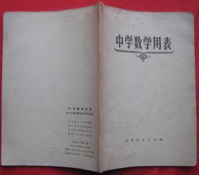 中学数学用表（78年）