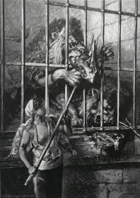 1886年木口木刻版画《大人物的宠物》41×28厘米