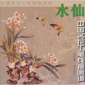 中国名花工笔线描画谱：水仙