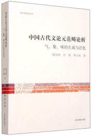 文史哲研究丛刊：中国古代文论元范畴论析--气、象、味的生成与泛化