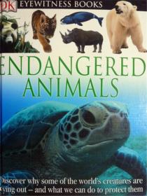 英文原版     少儿百科绘本      DK Eyewitness Books: Endangered Animals      濒危动物 (图书馆装订版)