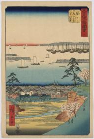 日本浮世绘版画  广重画 01293u 高精复制品