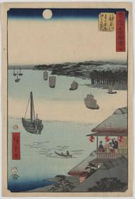 日本浮世绘版画  广重画 01295u
