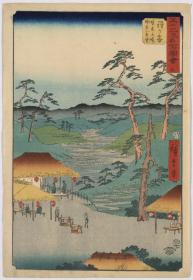 日本浮世绘版画  广重画 01296u