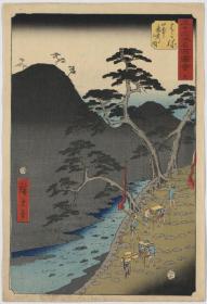 日本浮世绘版画  广重画 01299u