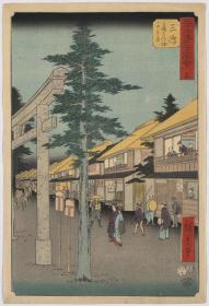 日本浮世绘版画  广重画 01300u