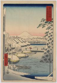 日本浮世绘版画  广重画 01302u