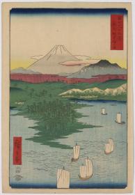 日本浮世绘版画  广重画 01310u