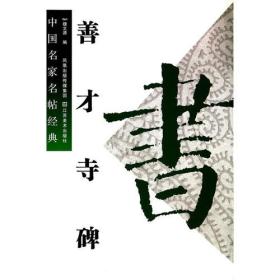 中国名家名帖经典：善才寺碑