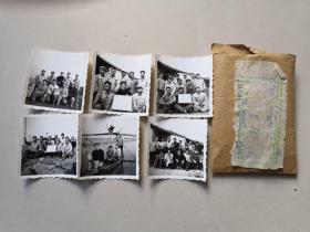 六七十年代老照片6张合售（国营东方红照相部，带毛主席语录）