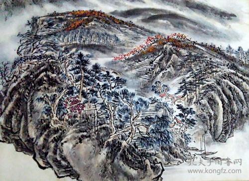 山水画[壬申秋][盛鹤年老师国画]