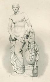 1876年钢版画《维纳斯》31×22.5厘米