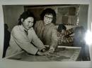 1980年代北京市盲童学校初中一年级老师正在给学生上地理课。
