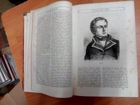 1866年出版法文原版历史图书：Histoire de la Révolution Française Tome Second  法国大革命史 第二卷（大16开精装）