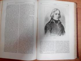 1866年出版法文原版历史图书：Histoire de la Révolution Française Tome Second  法国大革命史 第二卷（大16开精装）