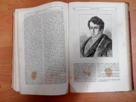 1866年出版法文原版历史图书：Histoire de la Révolution Française Tome Second  法国大革命史 第二卷（大16开精装）