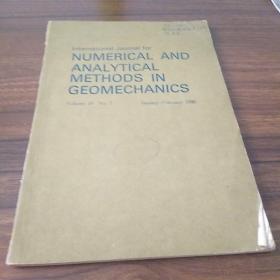 美国地球力学数值与分析法杂志【英文版】 1986第一期