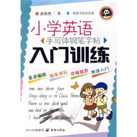 小学英语手写体钢笔字帖：入门训练