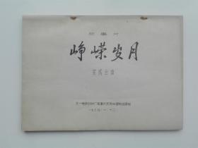 影片（峥嵘岁月）完成台本，主演：凌元、顾永菲、田华、李炎、陈希、张毅然、韩振华、杨帆