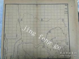 清代雍正年间河北涿州地图，53X23厘米。