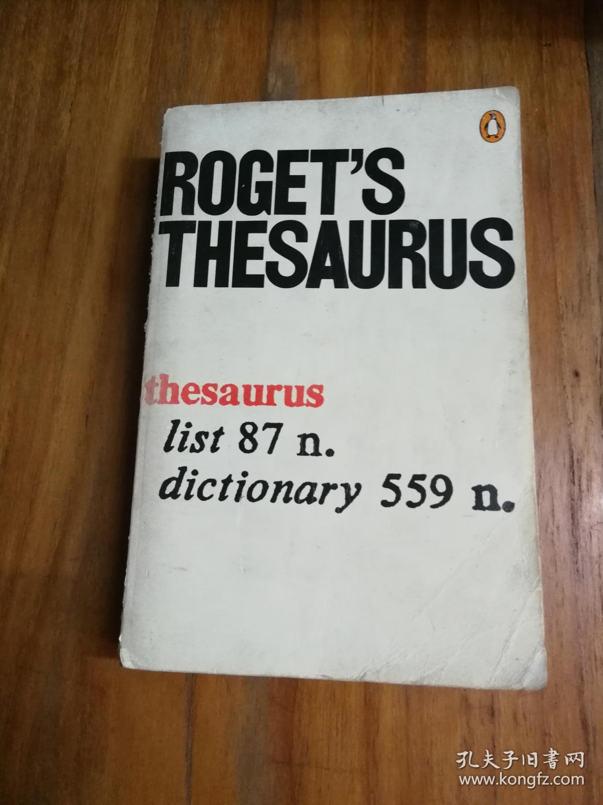 ROGET'S THESURUS OF ENGLISH WORDS AND PHRAES