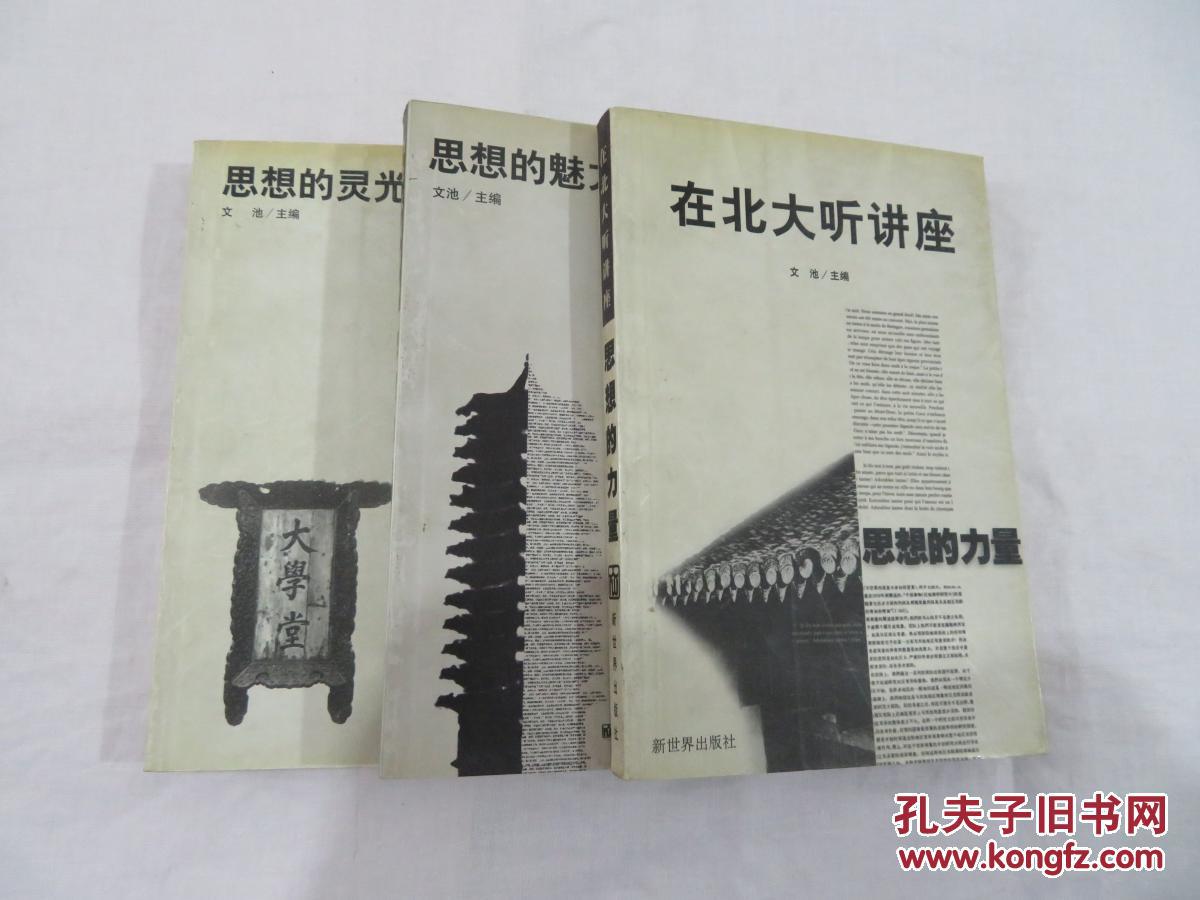 在北大听讲座 思想的力量  思想的灵光  思想的魅力 三本合售可单本购买