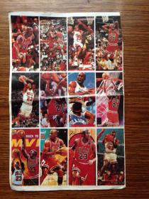 篮球巨星 乔丹 贴纸画片精美。