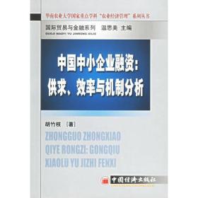 中国中小企业融资：供求、效率与机制分析