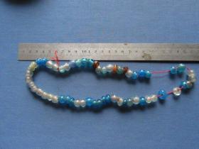 清代或民国琉璃珠42颗，收藏做手串非常漂亮！如图，包老包真！